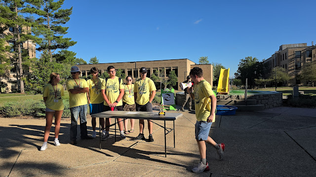 Campers participating in flugtag